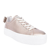 Ladies E409965d Laced Trainer In Copper
