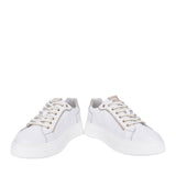Ladies E409977d Laced Trainer In White