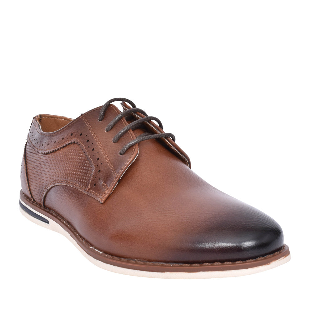 Boys Oslo Laced Shoe In Cognac