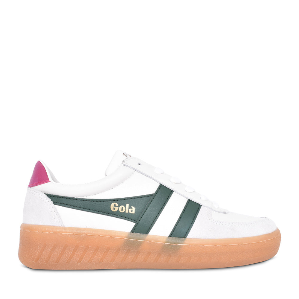 Ladies Grandslam Elite Clb621 Laced Trainer In Green