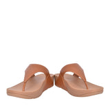 Ladies I88-592 Lulu Leather Toe Post Sandal In Light Tan