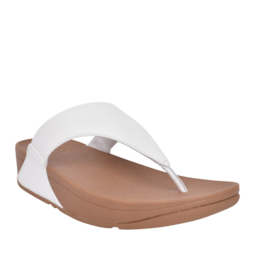 Ladies I88-024 Lulu Leather Toe Post Sandal In White