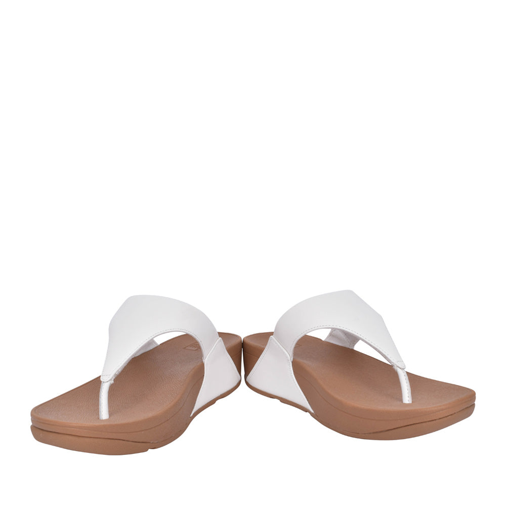 Ladies I88-024 Lulu Leather Toe Post Sandal In White