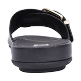 Ladies Hm6-001 Gracie Leather Slides In Black