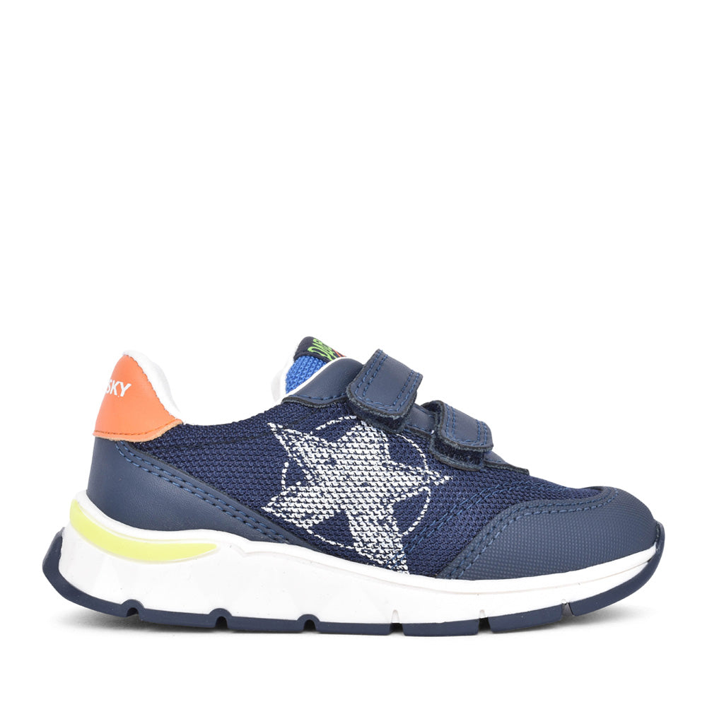Boys 298720 Velcro Trainer In Navy
