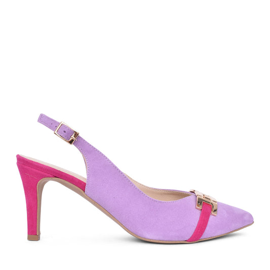 Ladies Z8186 Medium Heel Sling Back In Lilac
