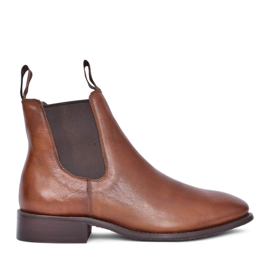 Mens H1 Chelsea Boot In Dark Tan