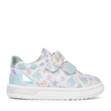 Girls 5905322 Baby Dude Double Velcro Shoe In White Multi