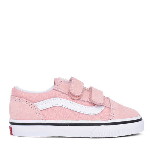 Girls Toddler Old Skool V Velcro Shoe In Pink