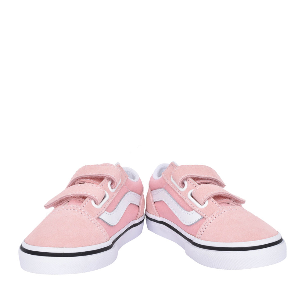 Girls Toddler Old Skool V Velcro Shoe In Pink
