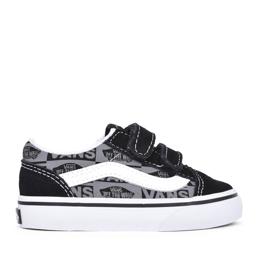 Unisex Toddler Old Skool Velcro Shoe In Black