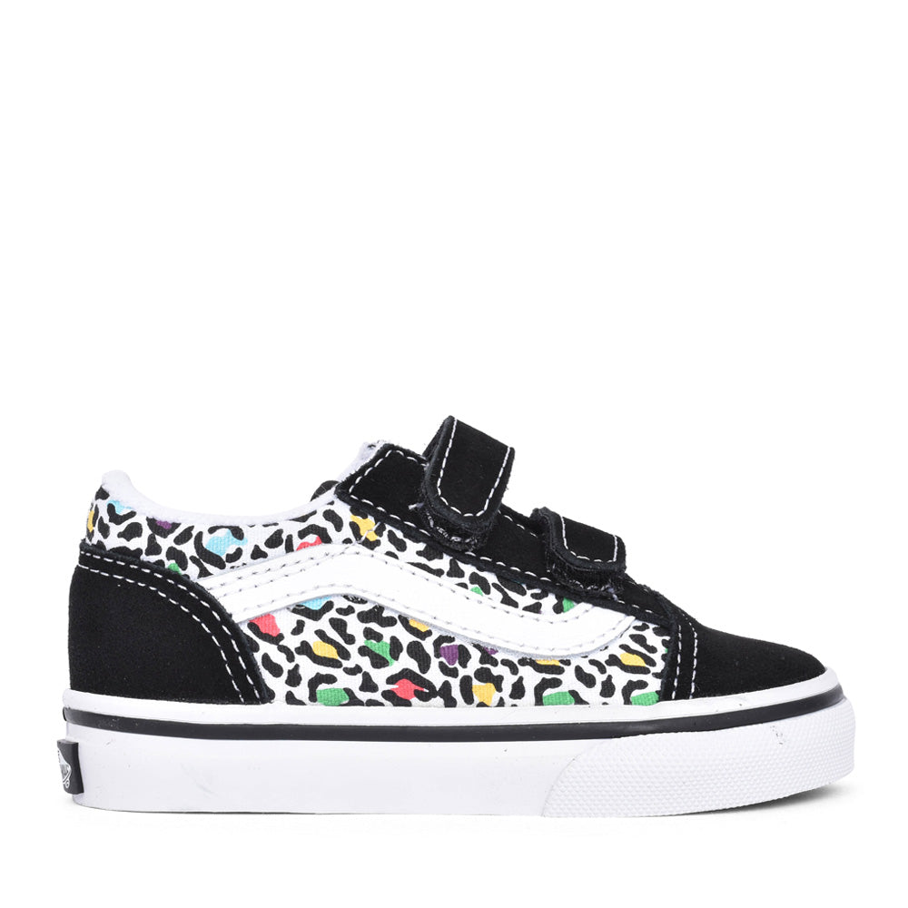 Unisex Toddler Old Skool Velcro Shoe In Black Multi