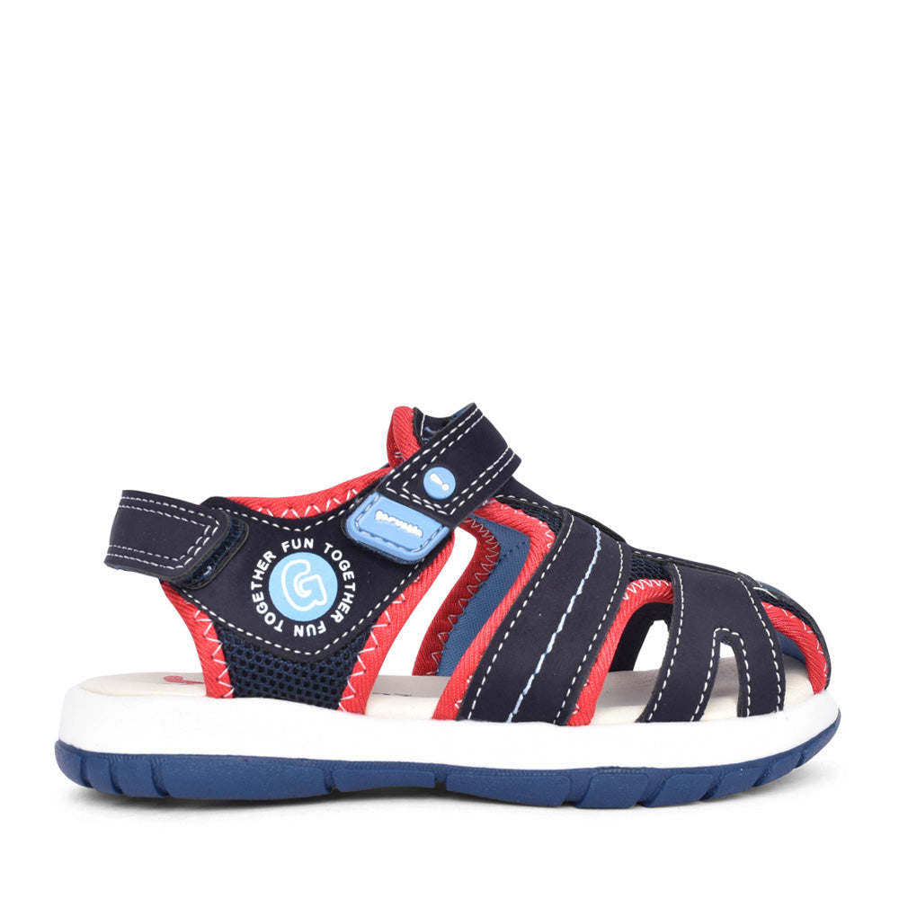 Boys 242816 Velcro Sandal In Navy