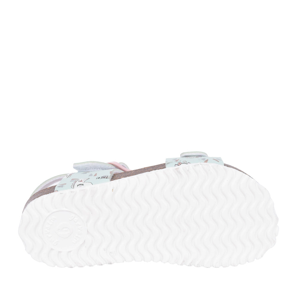 Girls 242453 Velcro Sandal In Sky Blue