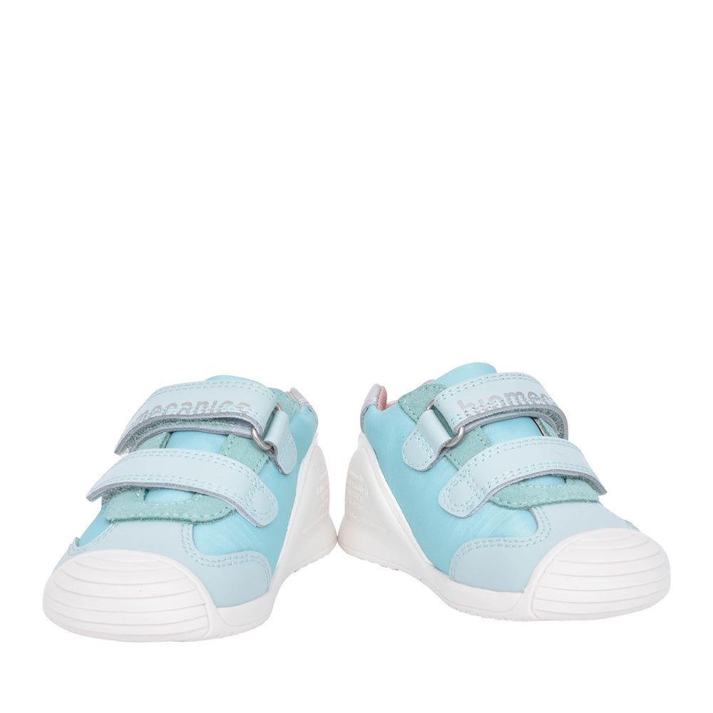 Girls 242112 Double Velcro Shoe In Turquoise