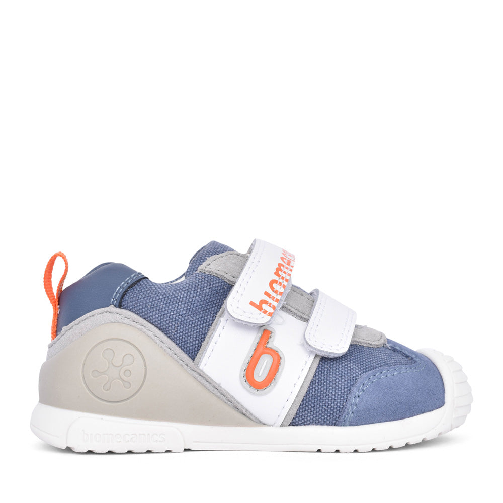 Boys 242131 Double Velcro Shoe In Blue