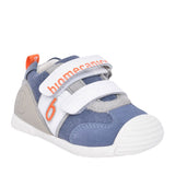 Boys 242131 Double Velcro Shoe In Blue