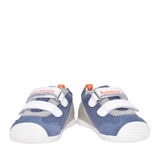 Boys 242131 Double Velcro Shoe In Blue