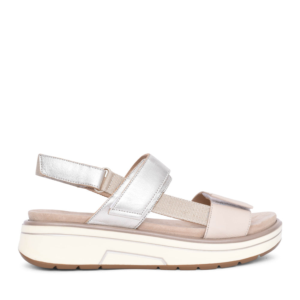 Ladies 12-20204 Velcro Sandal In Sand