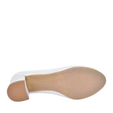 Ladies 5754 G-fit Medium Heel Court Shoe In Silver