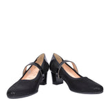 Ladies 6442 G-fit Mary Jane Court Shoe In Black
