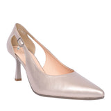Ladies 4079 G-fit Medium Heel Court Shoe In Metallic