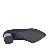 Ladies 6508 G-fit Medium Heel Court Shoe In Navy