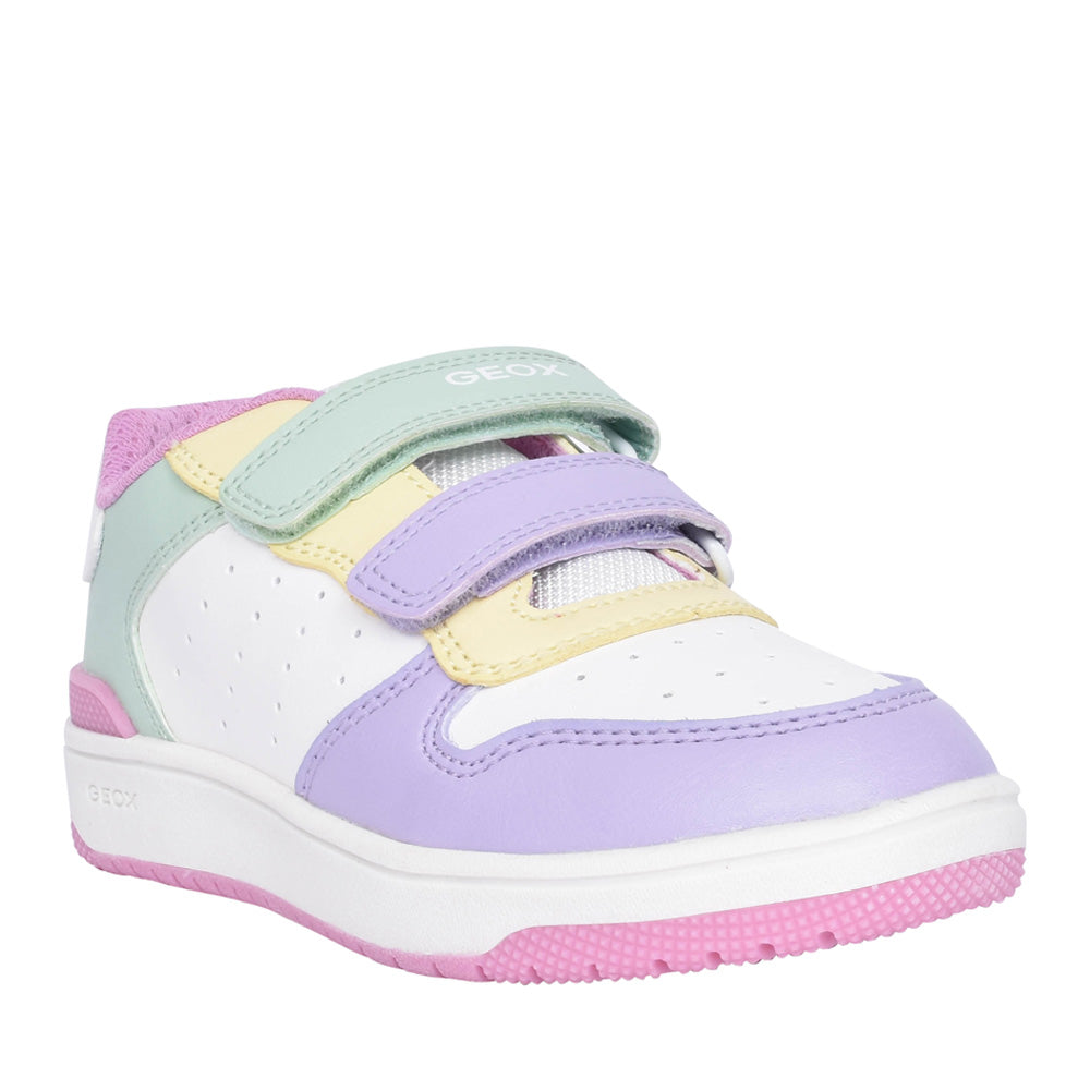 Girls J45hxb J Washiba Velcro Trainer In White Multi