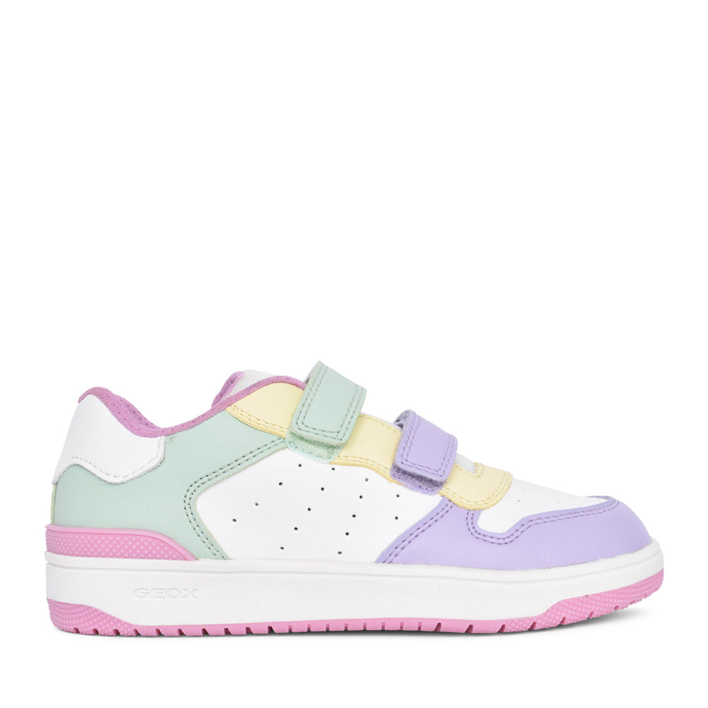 Girls J45hxb J Washiba Velcro Trainer In White Multi