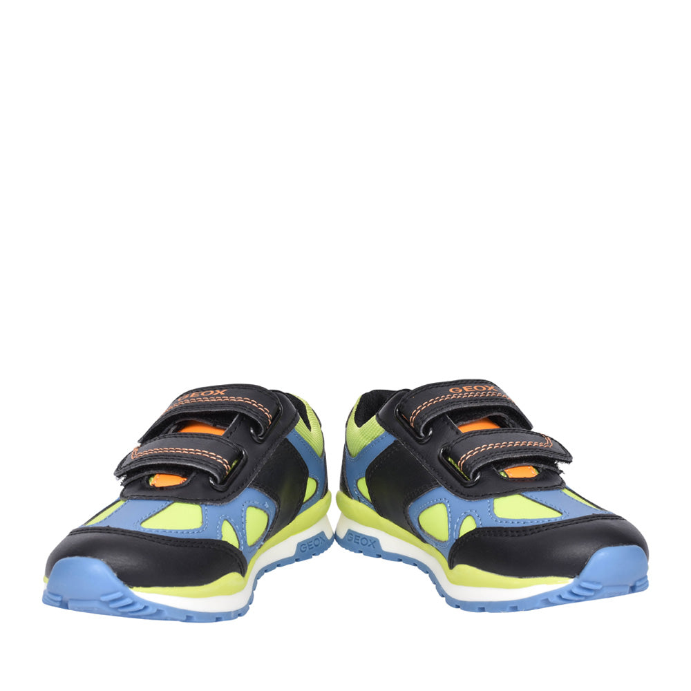 Boys J4515d J Pavel Velcro Trainer In Lime