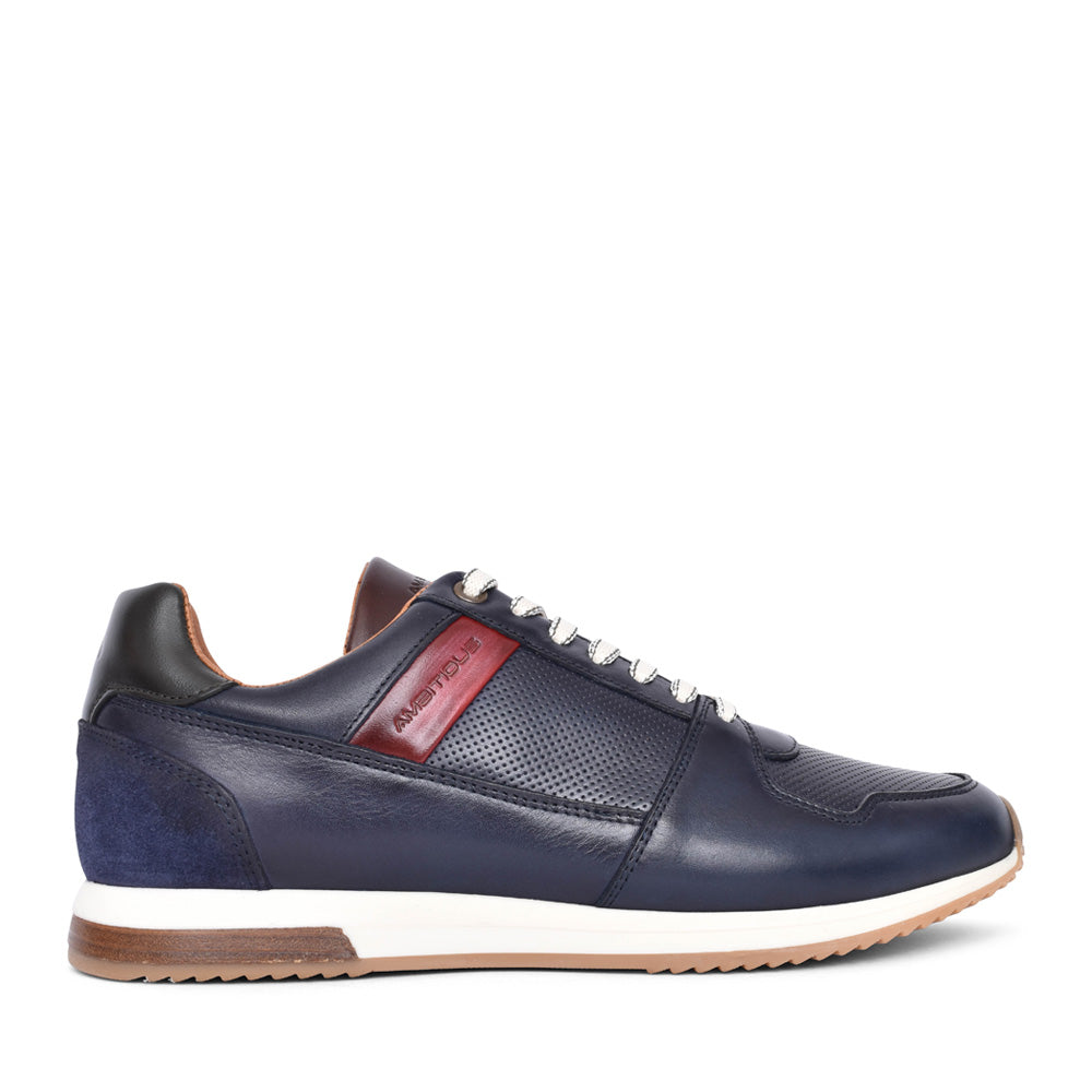 Mens 11240 Slow Laced Trainer In Navy