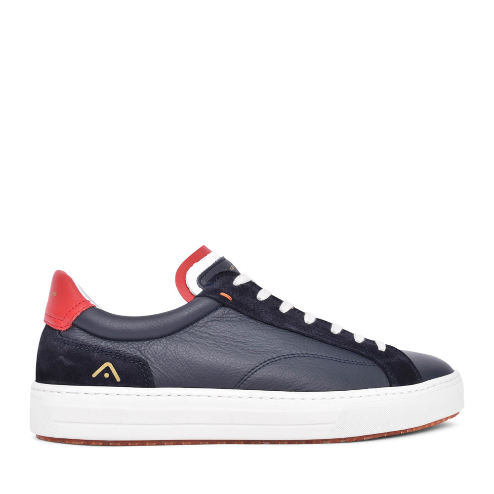 Mens 11218 Anopolis Laced Trainer In Navy