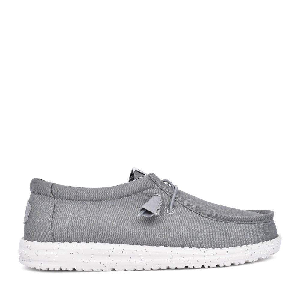 Mens Wally Laced Shoe In Light Grey