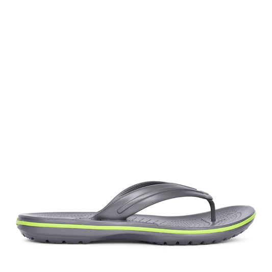 Unisex 11033 Crocband Flip Toe Post In Graphite