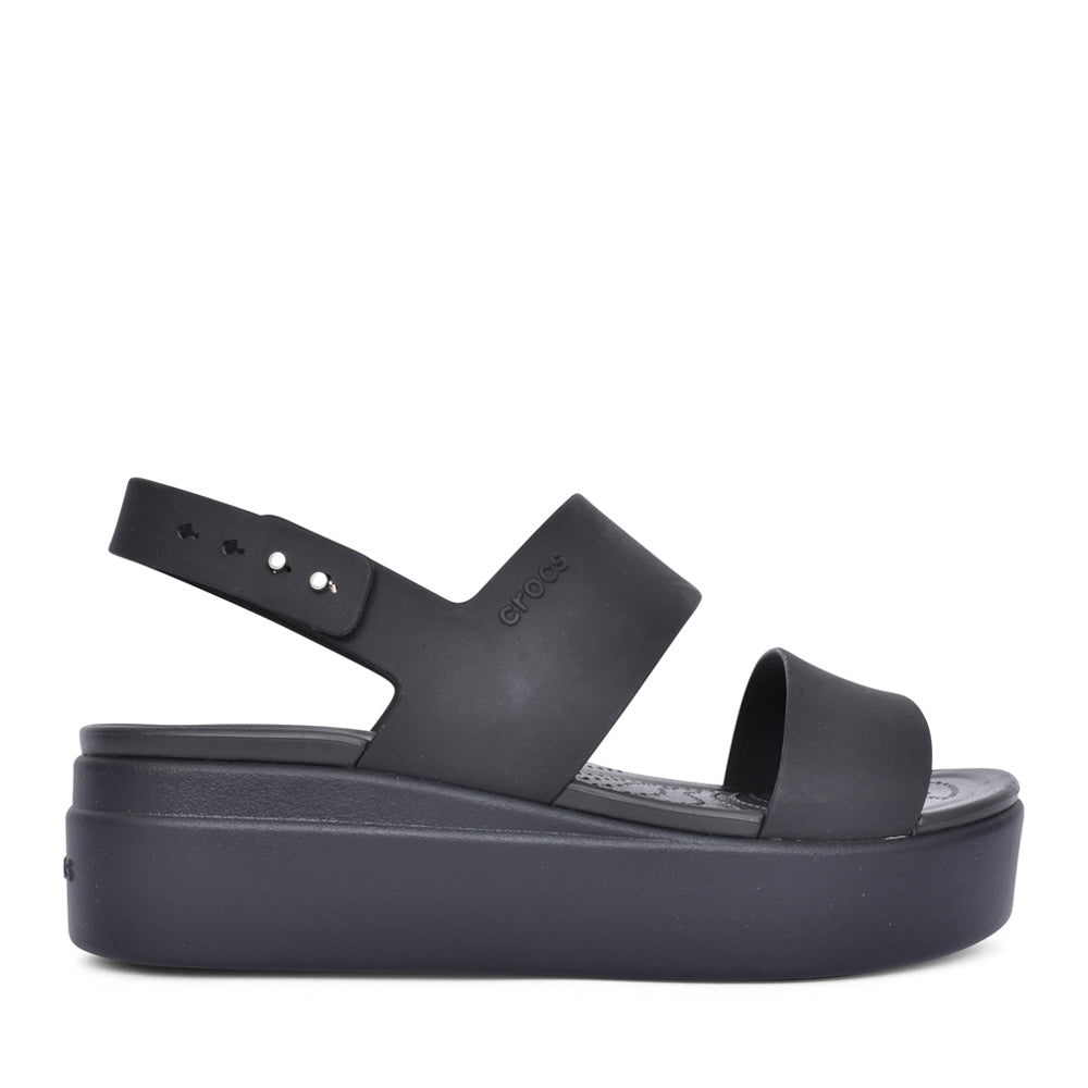 Ladies 206453 Brooklyn Low Wedge Sandal In Black