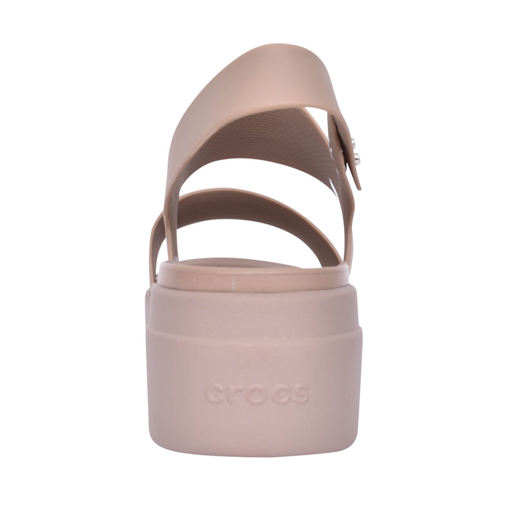 Ladies 206453 Brooklyn Low Wedge Sandal In Latte