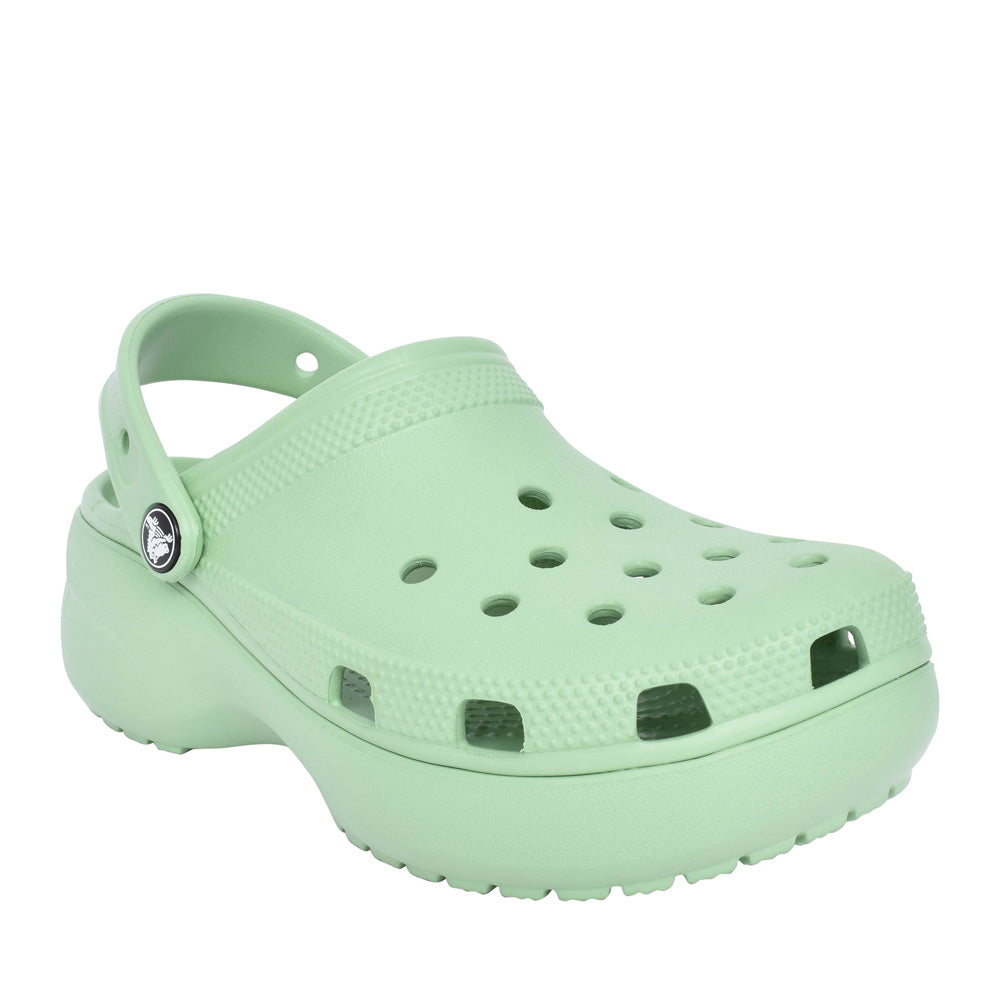 Ladies 206750 Classic Platform Clog In Fair Green
