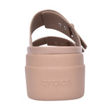 Ladies 207431 Brooklyn Buckle Low Wedge Sandal In Latte