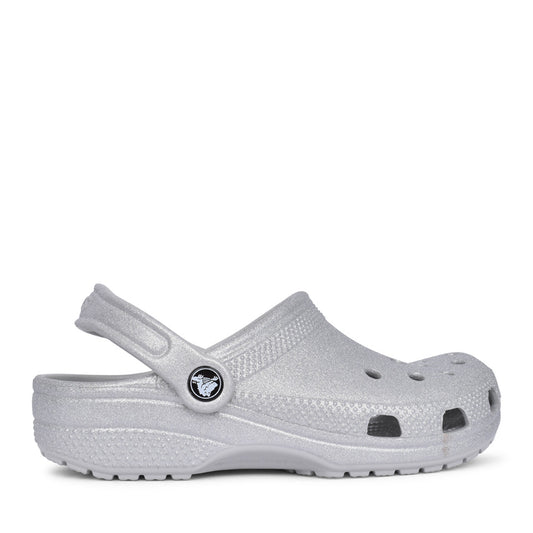 Girls 2069923 Classic Kids Clog In Silver