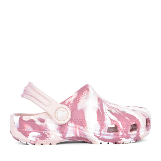 Girls 207464 Classic Marbled Clog In Quartz