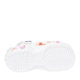 Girls 209695 Classic Unicorn Print Clog In White Multi