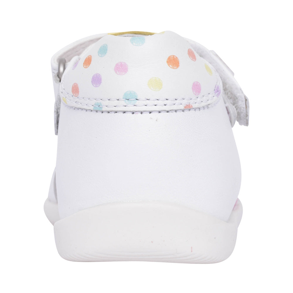 Girls 242305 Velcro Shoe In White