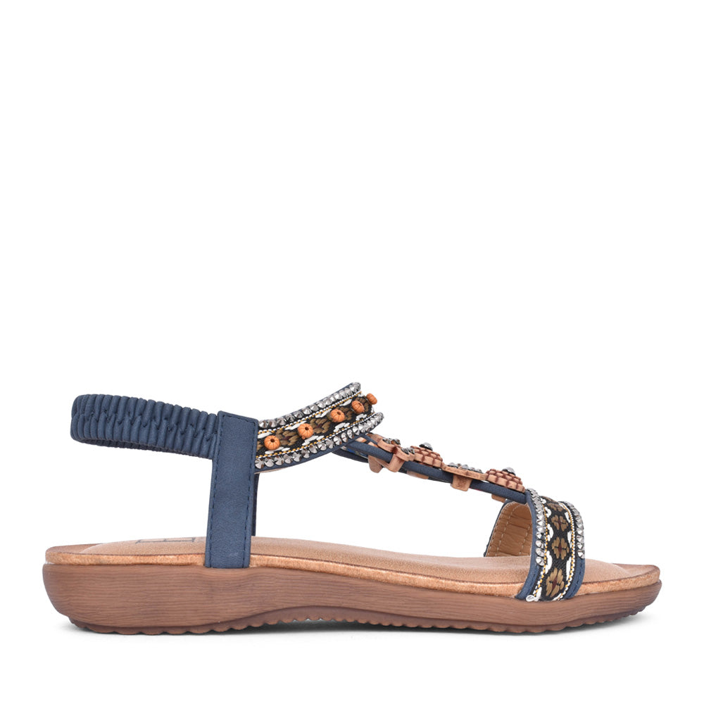 Ladies Estepona Sandal In Navy