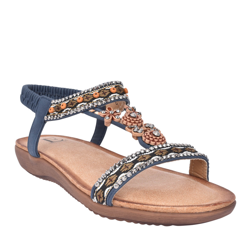 Ladies Estepona Sandal In Navy