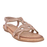 Ladies Santorini Sandal In Rose Gold