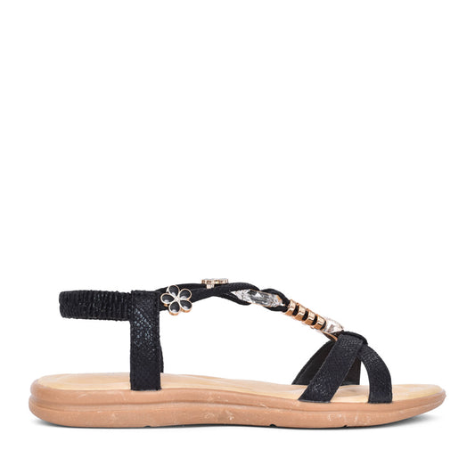 Ladies Ophelia Sandal In Black