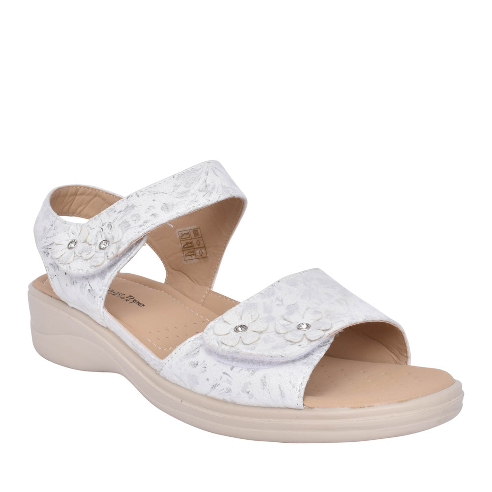 Ladies Azalea Sandal In White