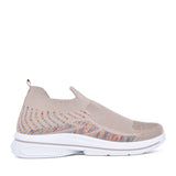 Ladies Appletini Slip-on Trainer In Beige