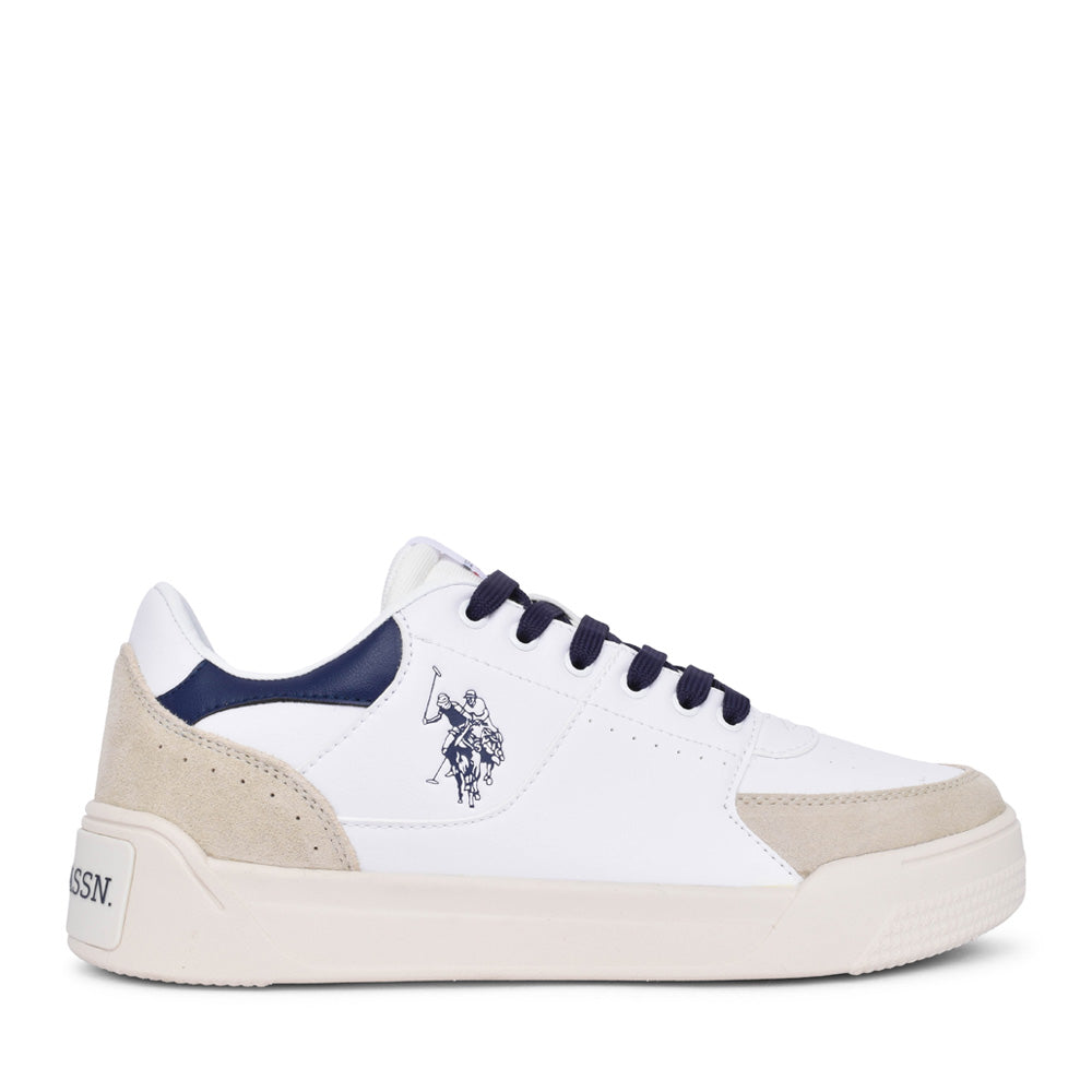 Ladies Nole Laced Trainer In White