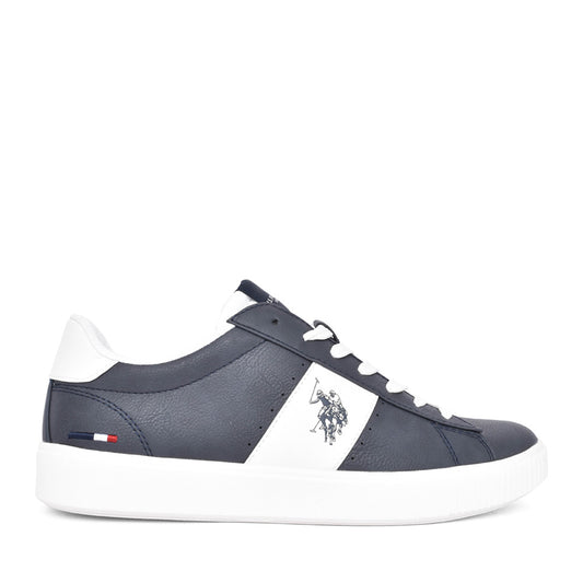 Mens Tymes Laced Trainer In Navy